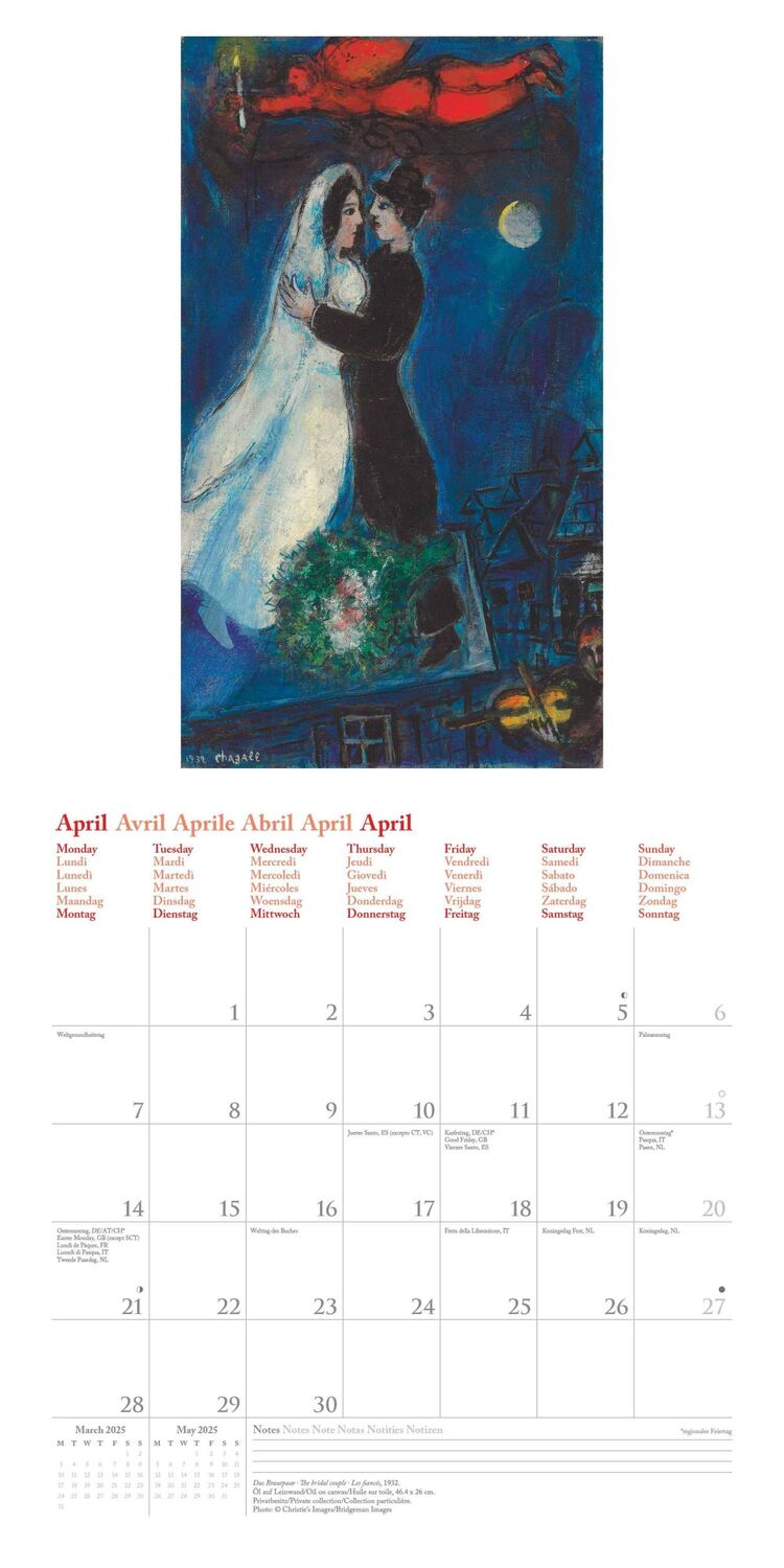 Bild: 4002725994103 | Marc Chagall 2025 - Wand-Kalender - Broschüren-Kalender - 30x30 -...