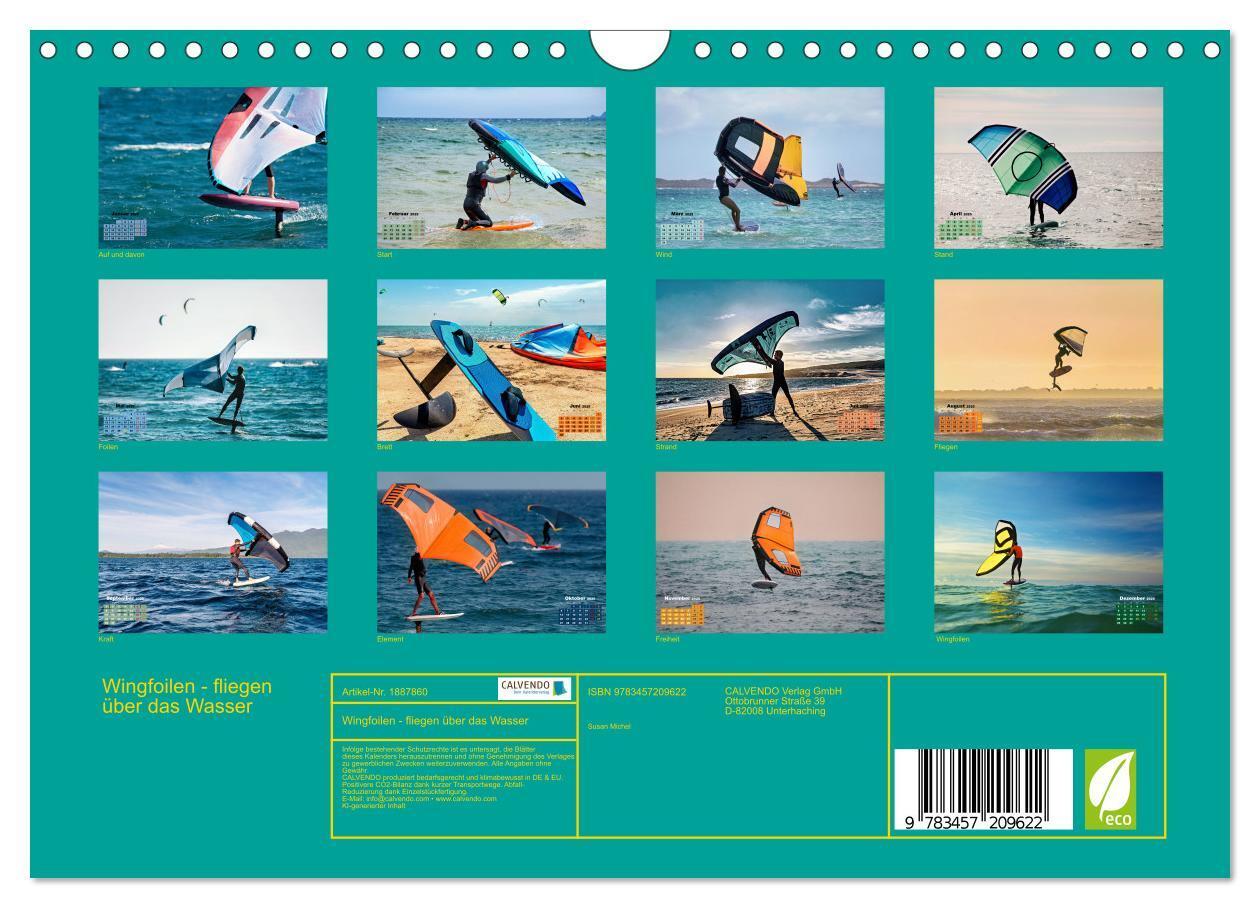 Bild: 9783457209622 | Wingfoilen - fliegen über das Wasser (Wandkalender 2025 DIN A4...