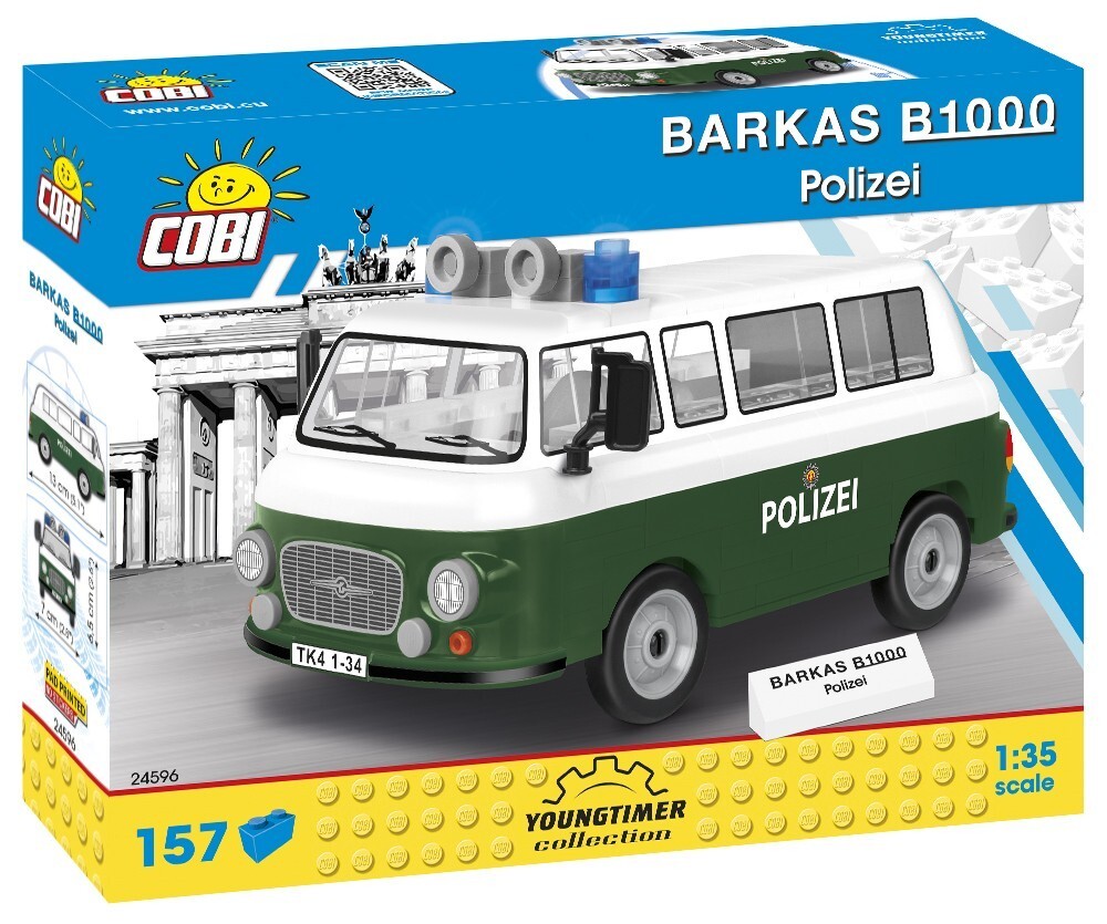 Cover: 5902251245962 | COBI 24596 - Youngtimer Collection, BARKAS B1000 Polizei, 157 Teile...