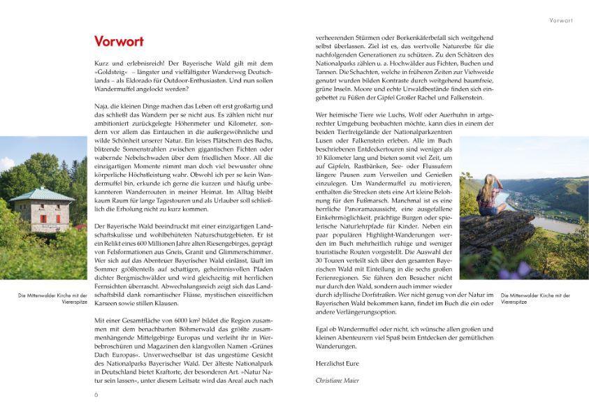 Bild: 9783862466900 | Der Bayerische Wald für Wandermuffel | Christiane Maier | Taschenbuch