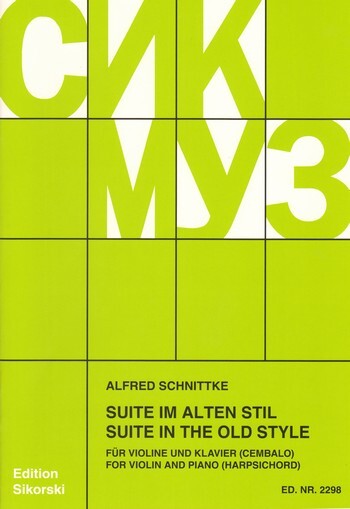 Cover: 9790003018294 | Suite Im Alten Stil | Alfred Schnittke | Buch | Sikorski Edition
