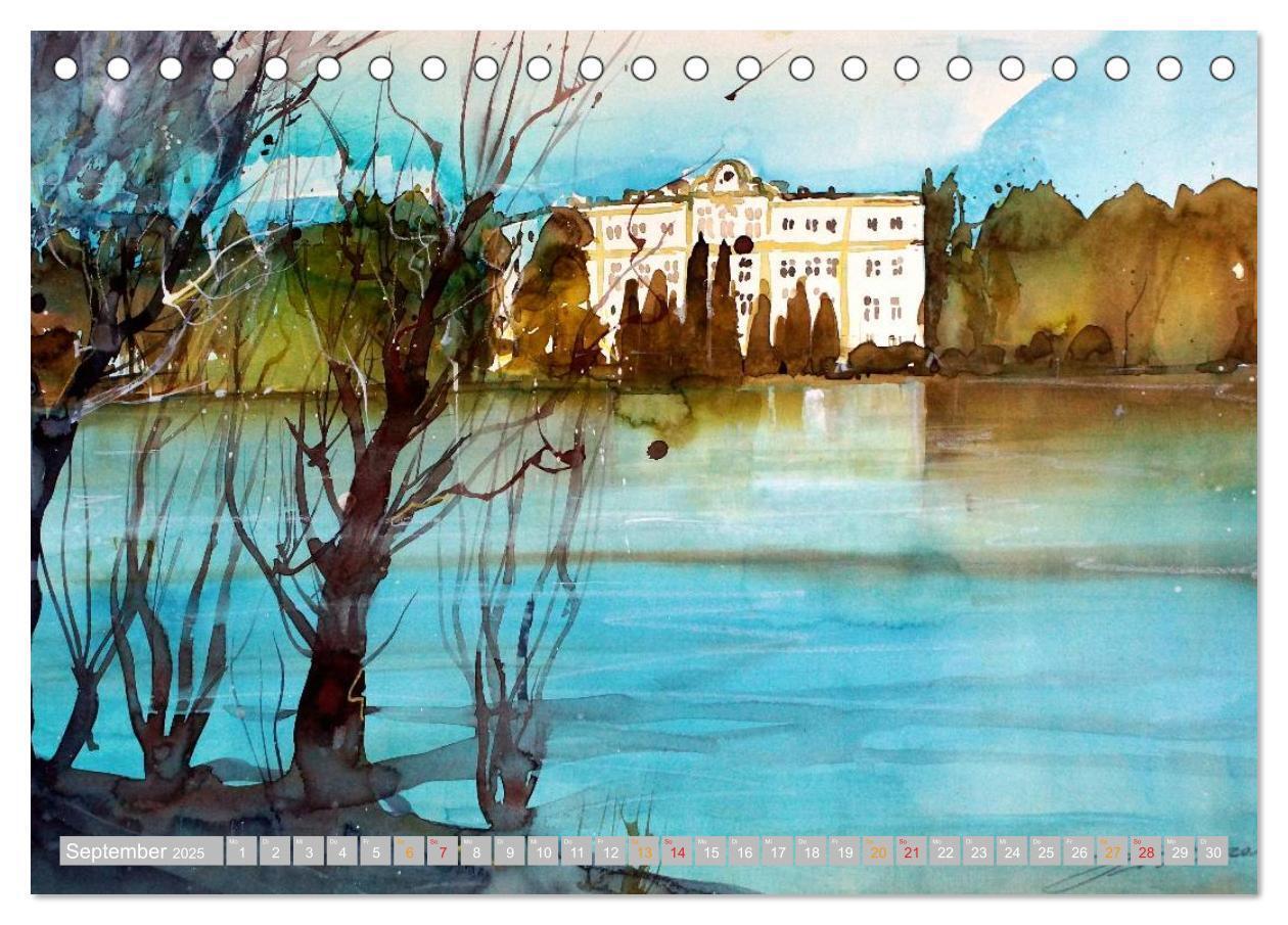 Bild: 9783435666676 | Aquarelle aus der Mozartstadt Salzburg (Tischkalender 2025 DIN A5...