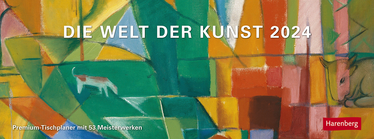 Cover: 9783840032455 | Die Welt der Kunst Premium-Tischplaner 2024. Wochenplaner 53...