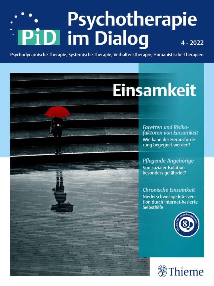 Cover: 9783132447189 | Einsamkeit | PiD - Psychotherapie im Dialog | Taschenbuch | 110 S.