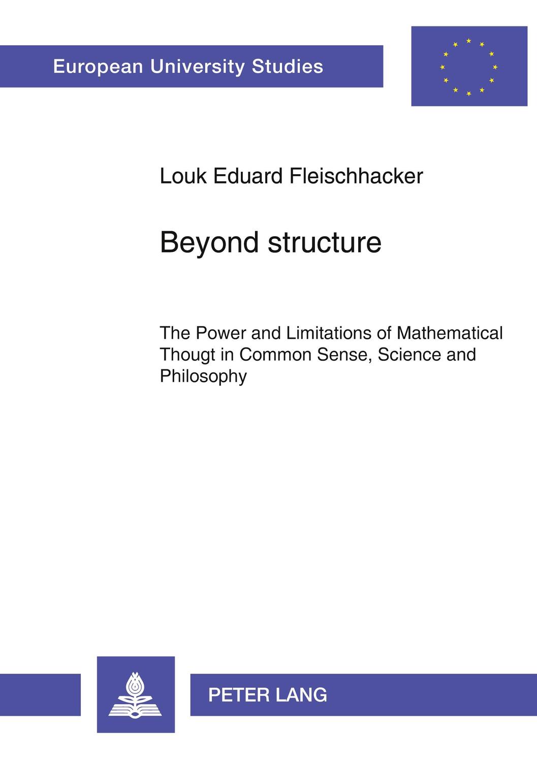 Cover: 9783631479001 | Beyond structure | Louk E. Fleischhacker | Taschenbuch | Paperback