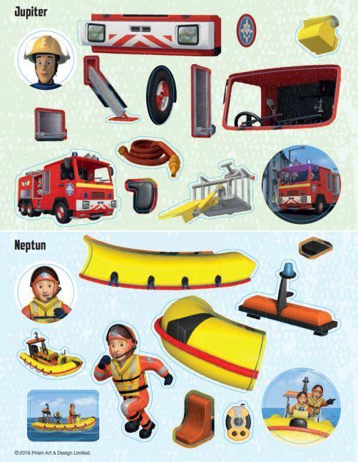 Bild: 9783833233487 | Feuerwehrmann Sam: Bau dir dein Einsatzfahrzeug! | Stickerbuch | Buch