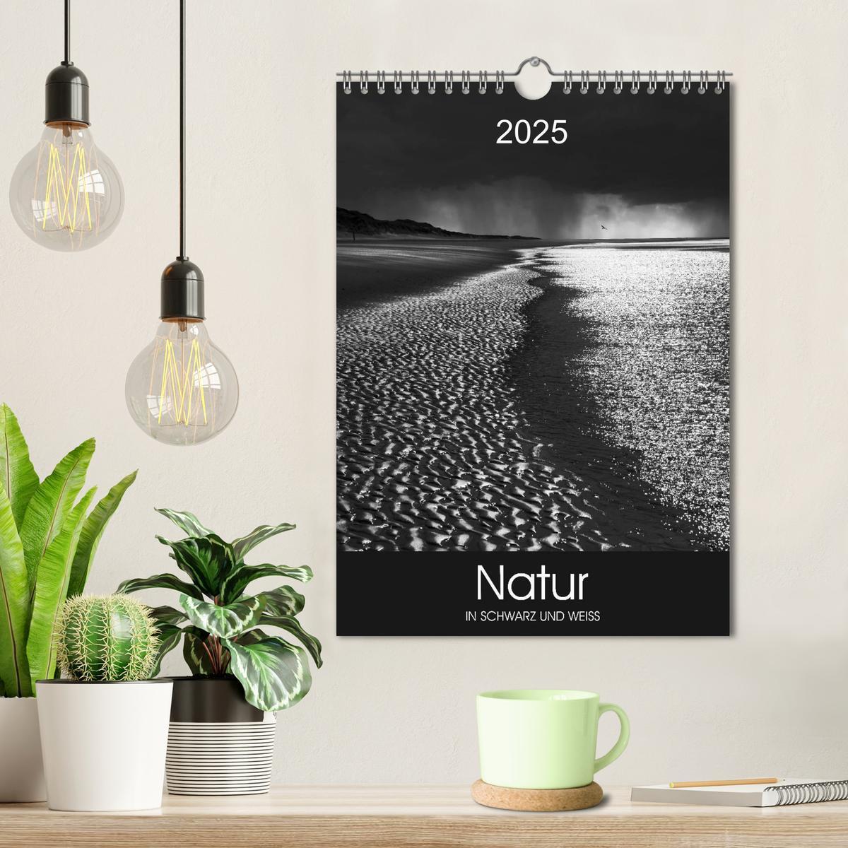 Bild: 9783457035566 | Natur in Schwarz und Weiß (Wandkalender 2025 DIN A4 hoch), CALVENDO...