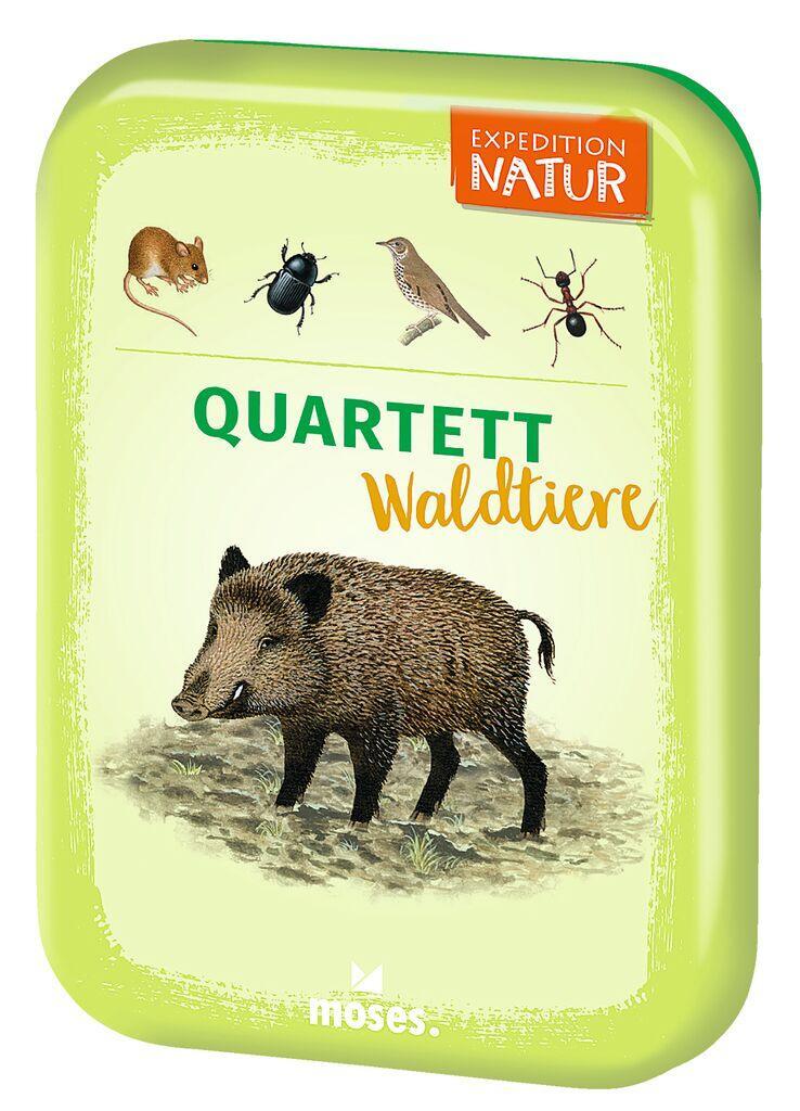 Cover: 4033477098641 | Expedition Natur Quartett Waldtiere | Bärbel Oftring | Spiel | 09864