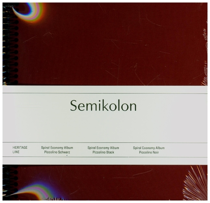 Cover: 4250540928128 | Semikolon Spiral Piccolino black burgundy | Buch | Deutsch | 2021