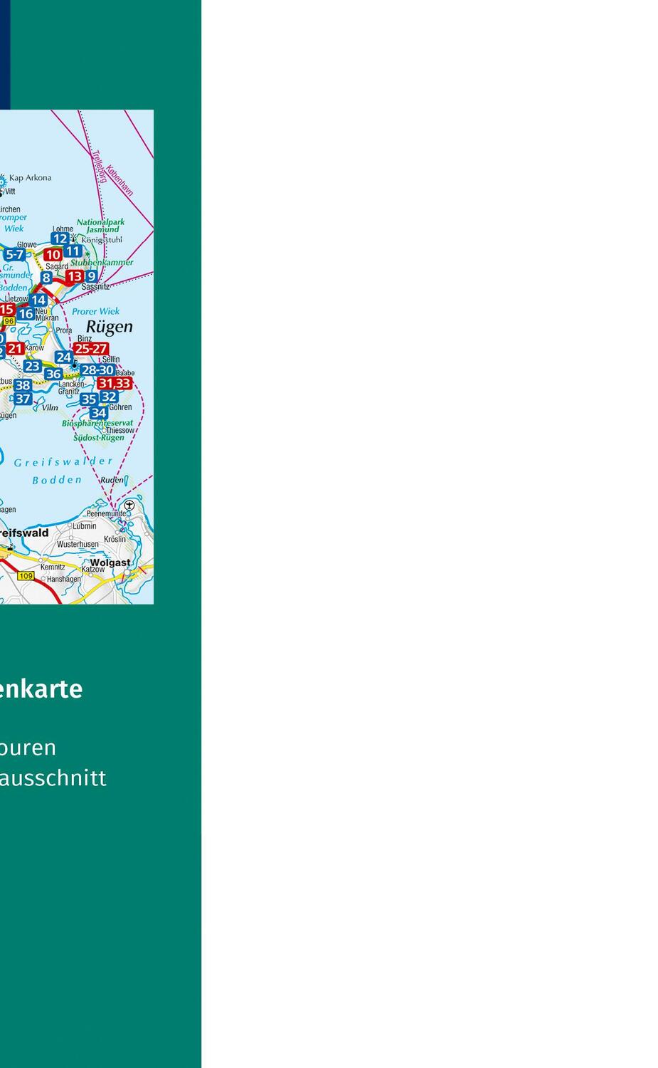 Rückseite: 9783991541332 | KOMPASS Wanderführer Rügen, mit Hiddensee und...