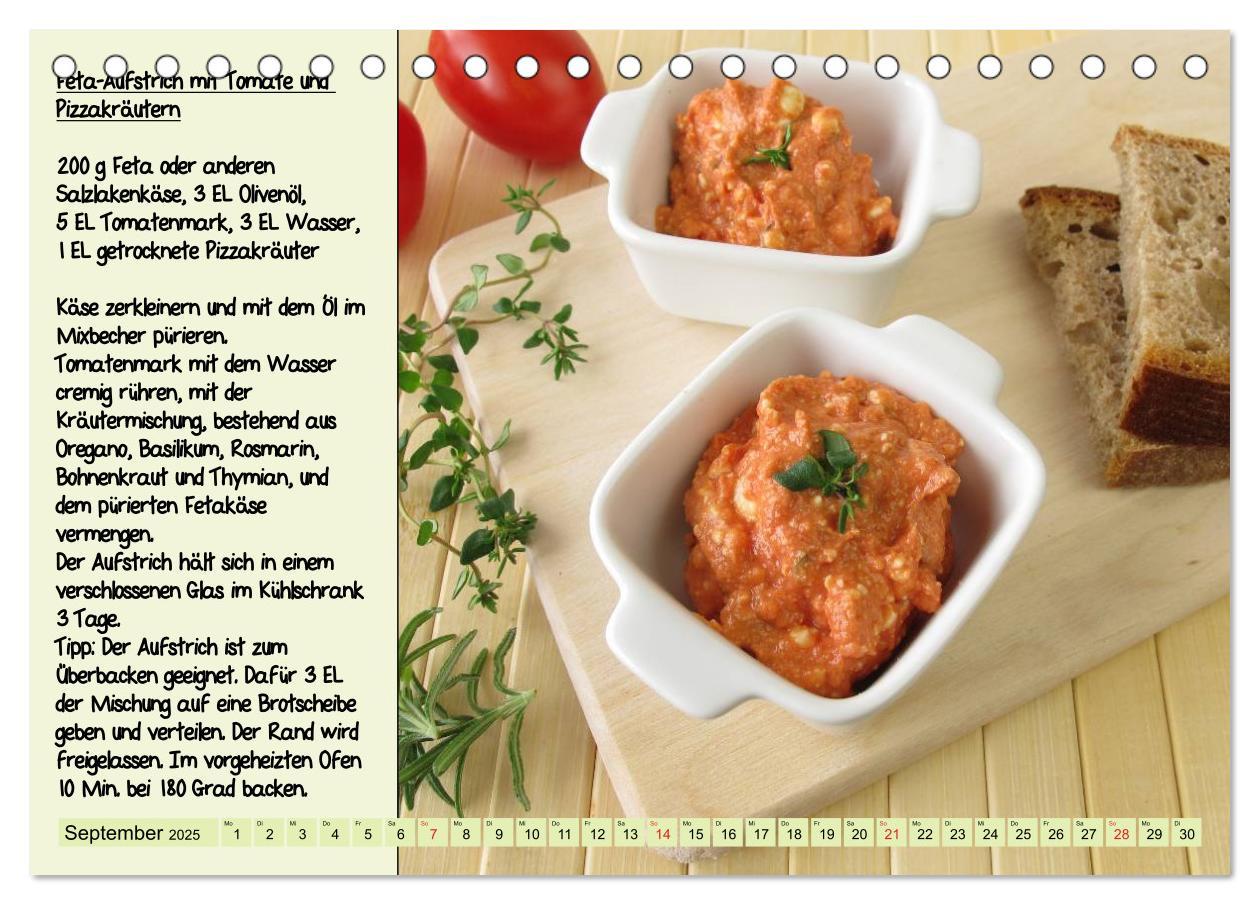 Bild: 9783435737246 | Leckere Aufstriche - Ein Kalender mit Rezepten (Tischkalender 2025...