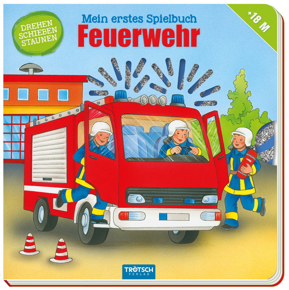 Cover: 9783957749512 | Mein erstes Spielbuch Feuerwehr | Drehen, Schieben, Staunen | Buch