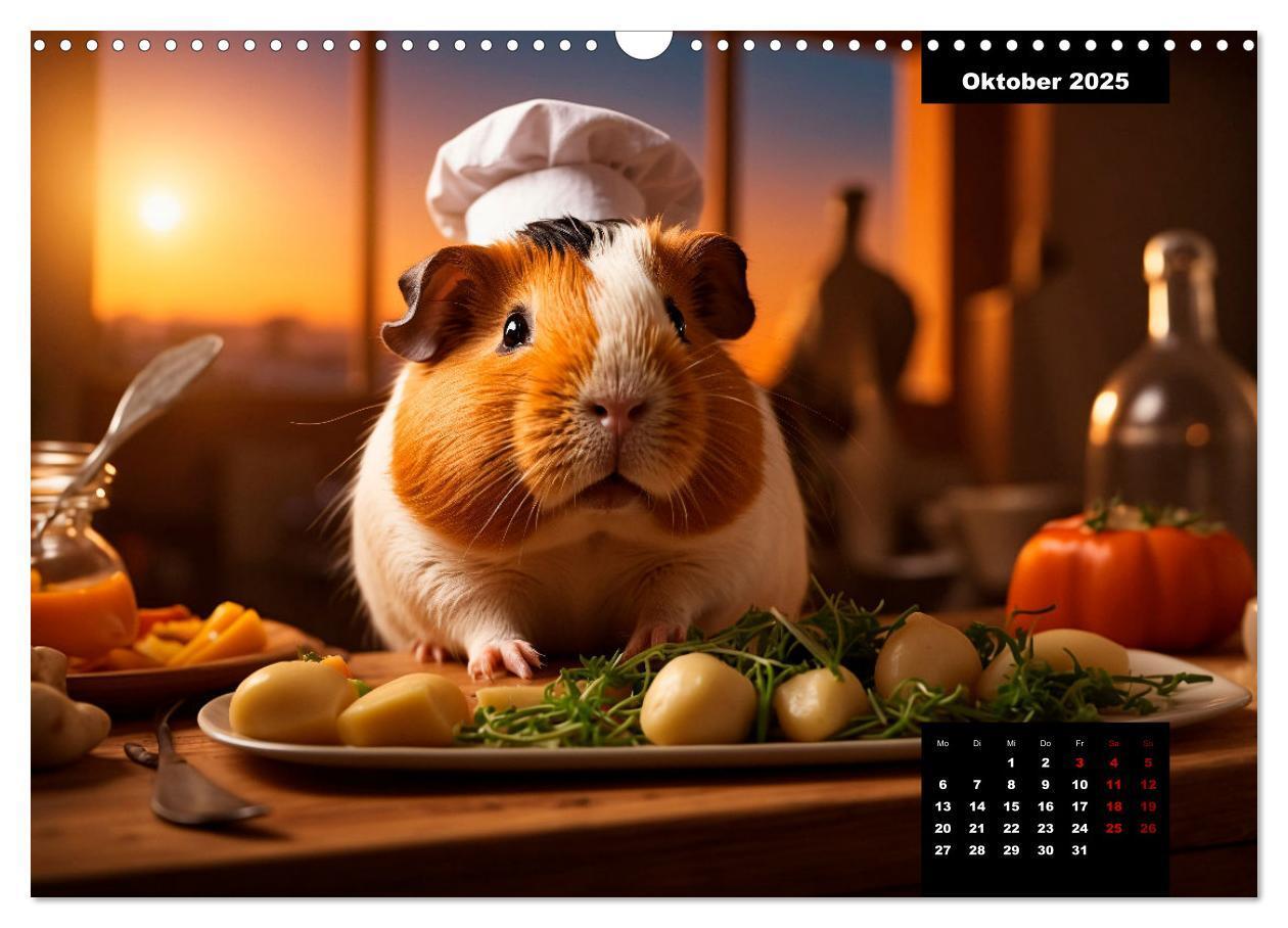 Bild: 9783435012527 | Meerschweinchen mal anders! (Wandkalender 2025 DIN A3 quer),...