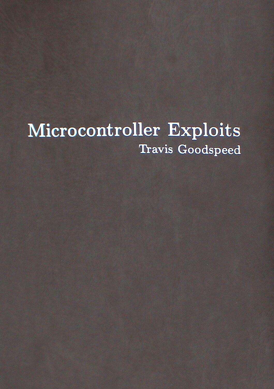 Cover: 9781718503885 | Microcontroller Exploits | Travis Goodspeed | Buch | Englisch | 2024