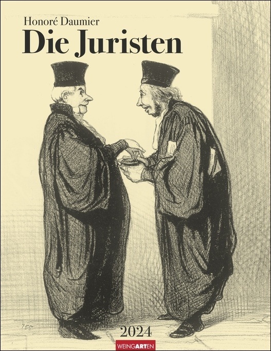 Cover: 9783840085321 | Honoré Daumier Die Juristen Kalender 2024. Wandkalender mit...