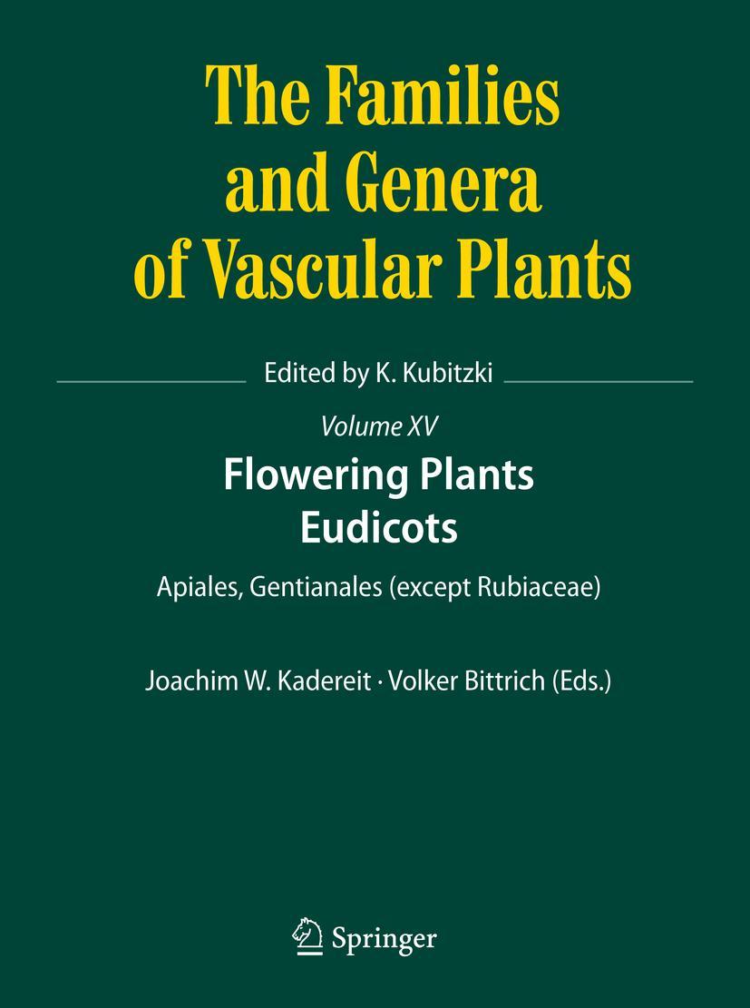 Cover: 9783319936048 | Flowering Plants. Eudicots | Apiales, Gentianales (except Rubiaceae)