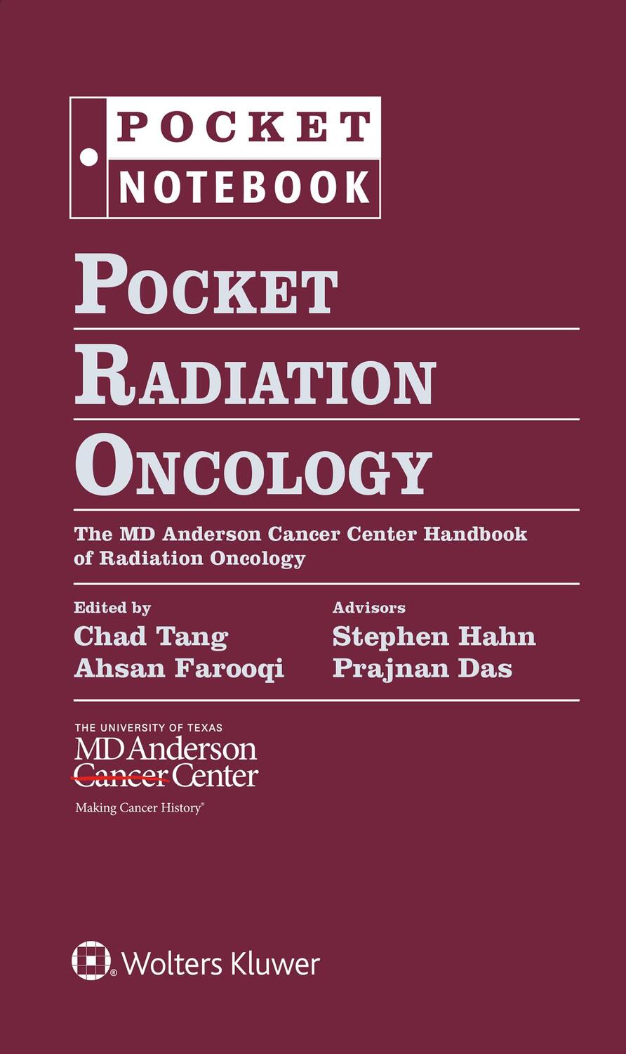 Cover: 9781496398574 | Pocket Radiation Oncology | Chad, MD Tang (u. a.) | Ordner | Englisch