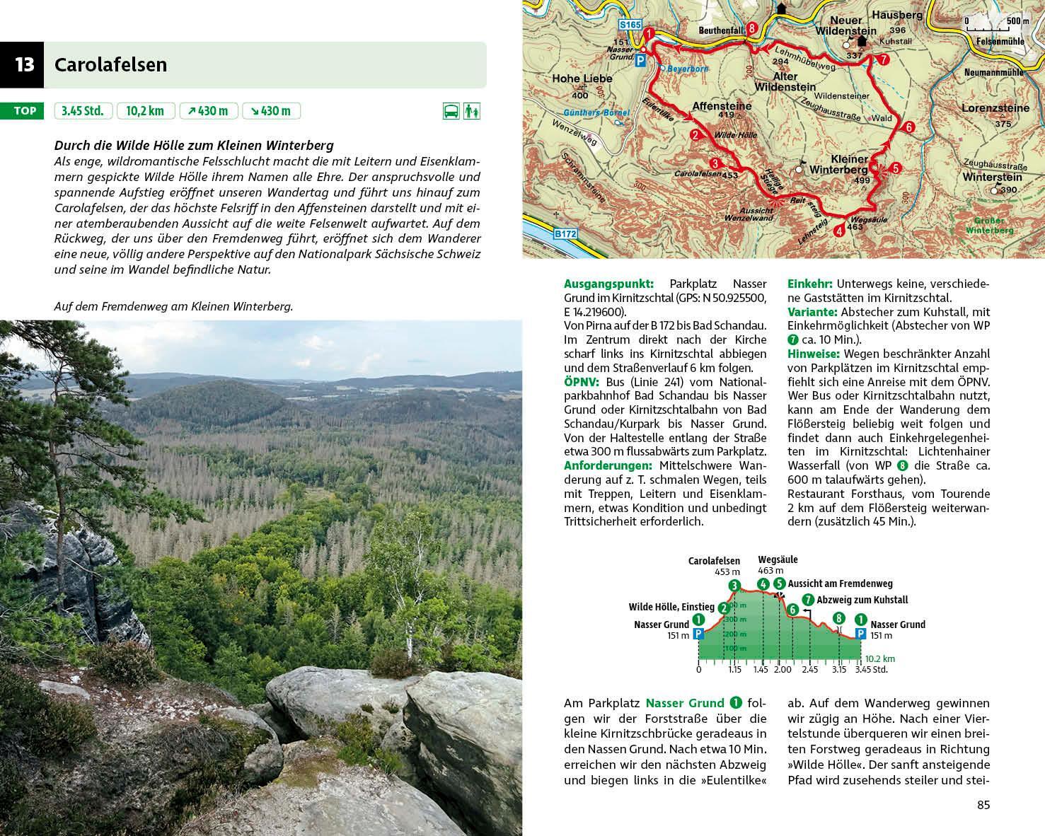 Bild: 9783763332960 | Wilde Wege Elbsandsteingebirge | Kaj Kinzel | Taschenbuch | 240 S.