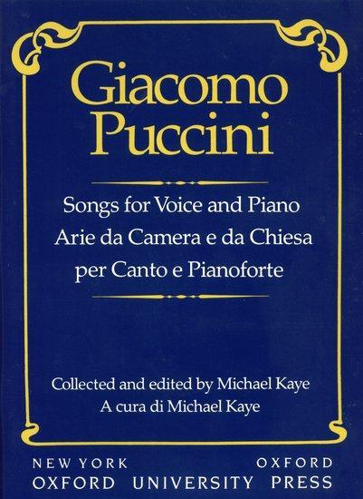 Cover: 9780193858268 | Songs For Voice And Piano | Arie Da Camera E Da Chiesa | Puccini