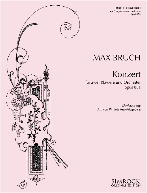 Cover: 9790221122452 | Bruch, M: Konzert fürzwei Klaviere und Orchester | Max Bruch | Buch