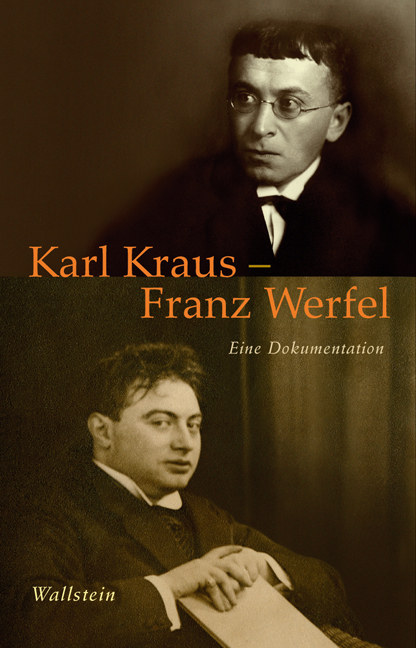 Cover: 9783835309838 | Karl Kraus - Franz Werfel | Eine Dokumentation | Karl Kraus (u. a.)
