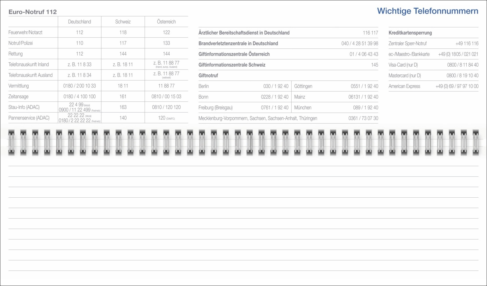 Bild: 9783756406494 | Wochenquerplaner, anthrazit 2025 | Kalender | Spiralbindung | 128 S.