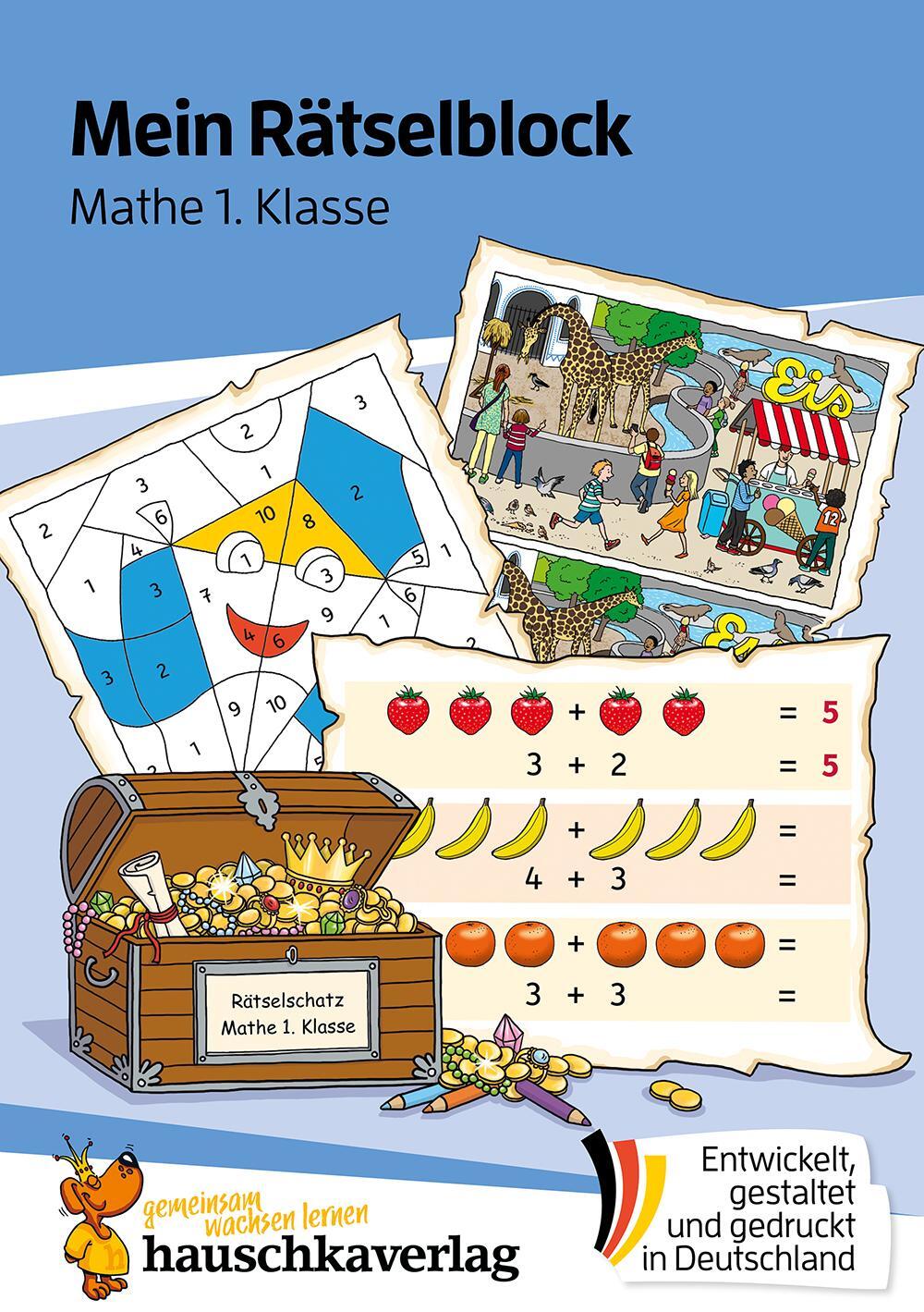 Cover: 9783881006910 | Mein Rätselblock Mathe 1. Klasse | Melanie Rhauderwiek | Taschenbuch