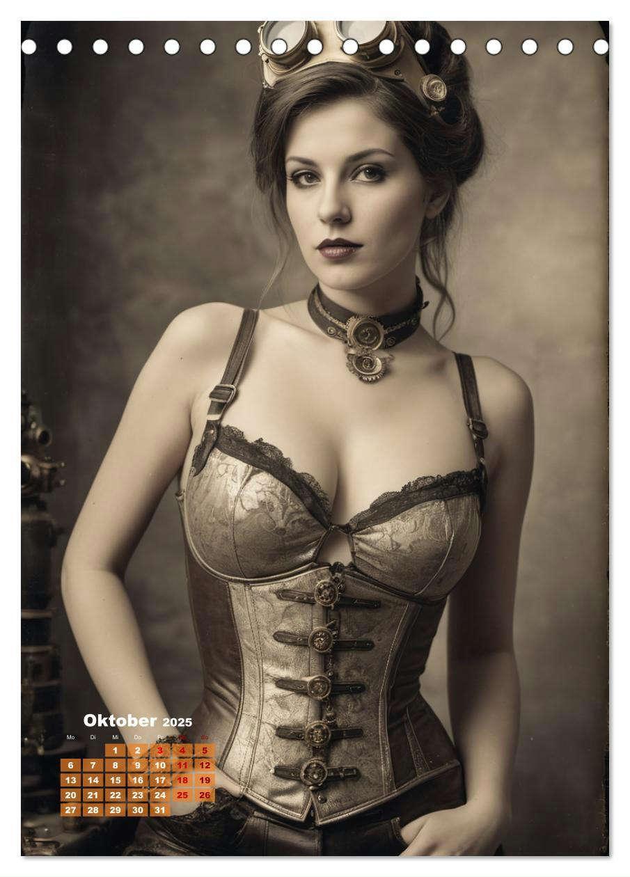 Bild: 9783383800764 | Steampunk erotisch (Tischkalender 2025 DIN A5 hoch), CALVENDO...