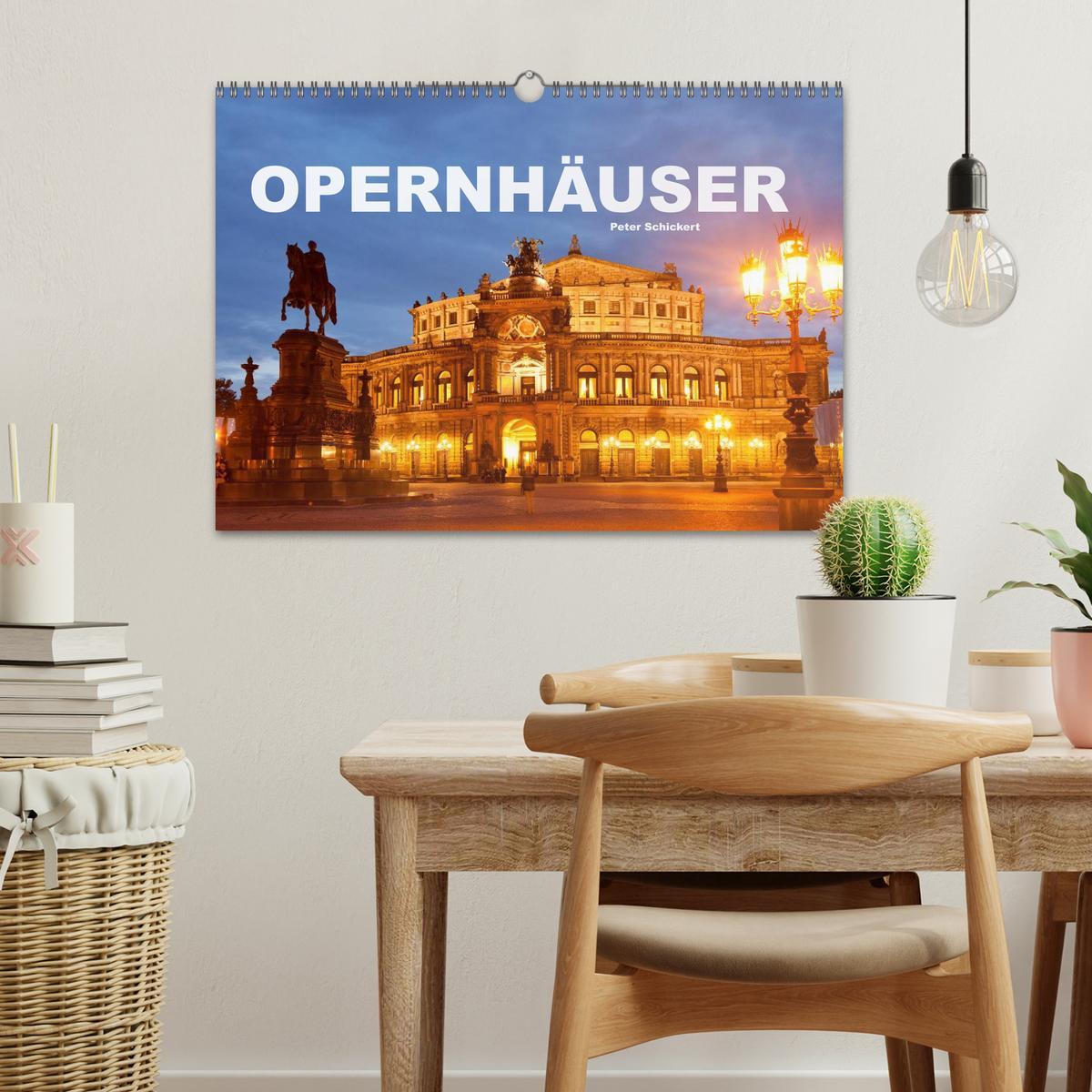 Bild: 9783435173396 | Opernhäuser (Wandkalender 2025 DIN A3 quer), CALVENDO Monatskalender