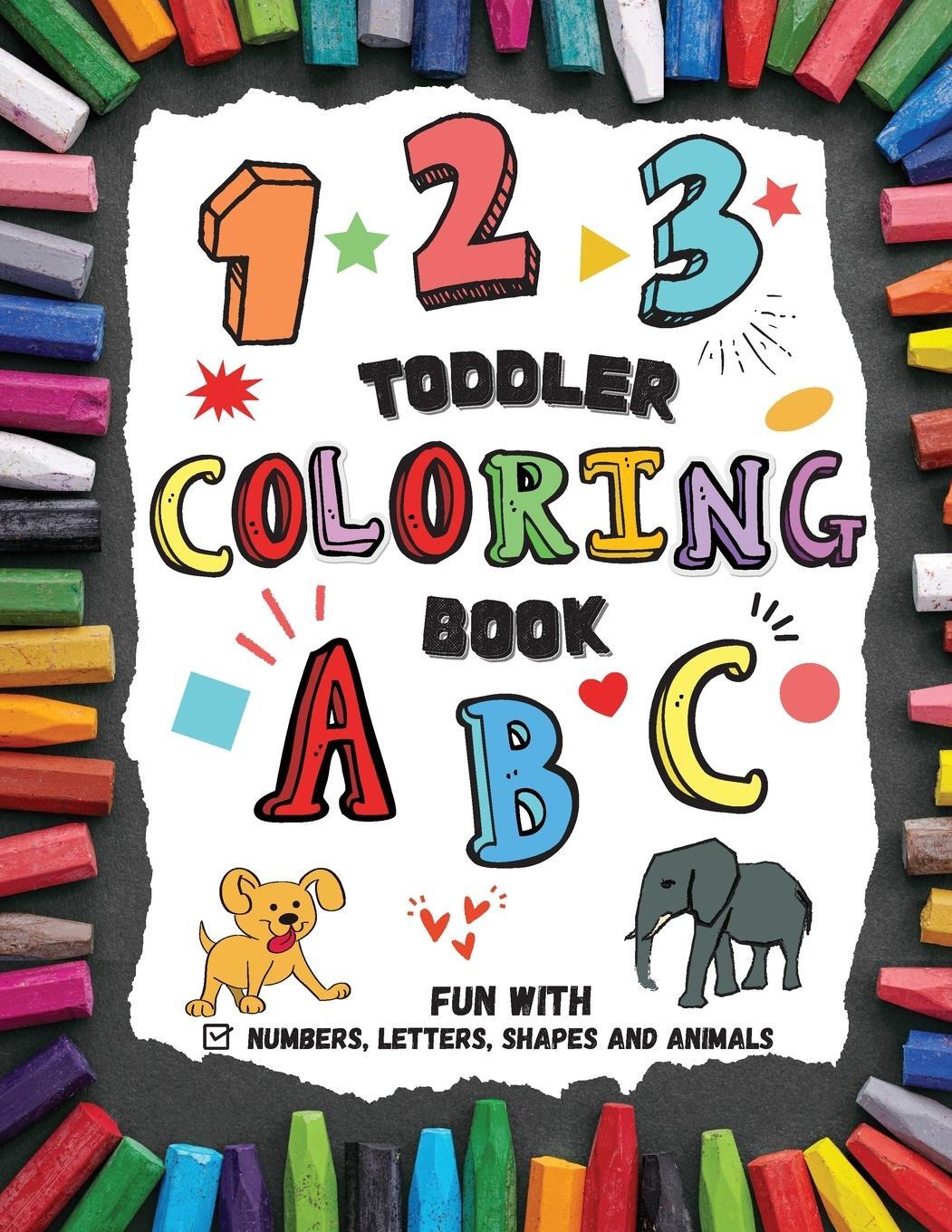 Cover: 9783884007068 | Toddler Coloring Book - Fun with Numbers, Letters, Shapes and Animals