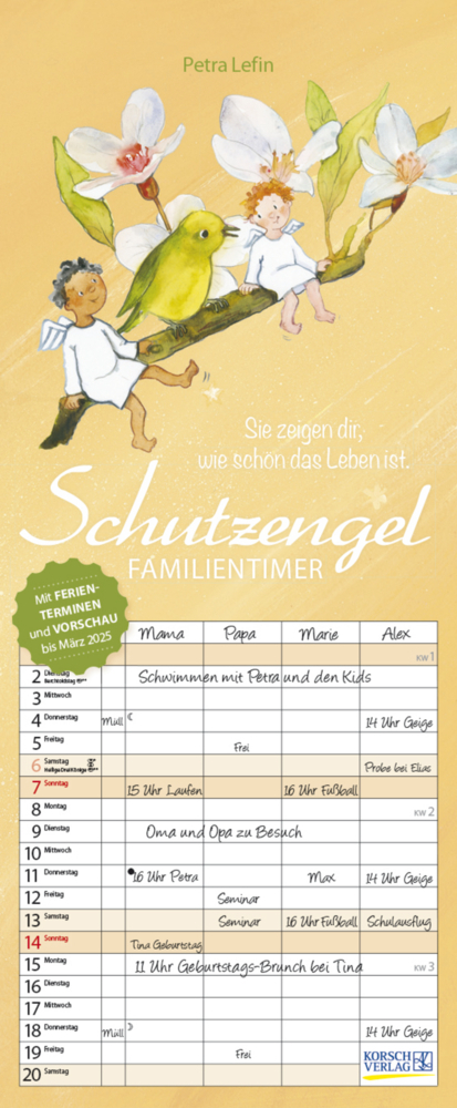 Cover: 9783731869702 | Familientimer Schutzengel 2024 | Korsch Verlag | Kalender | 14 S.