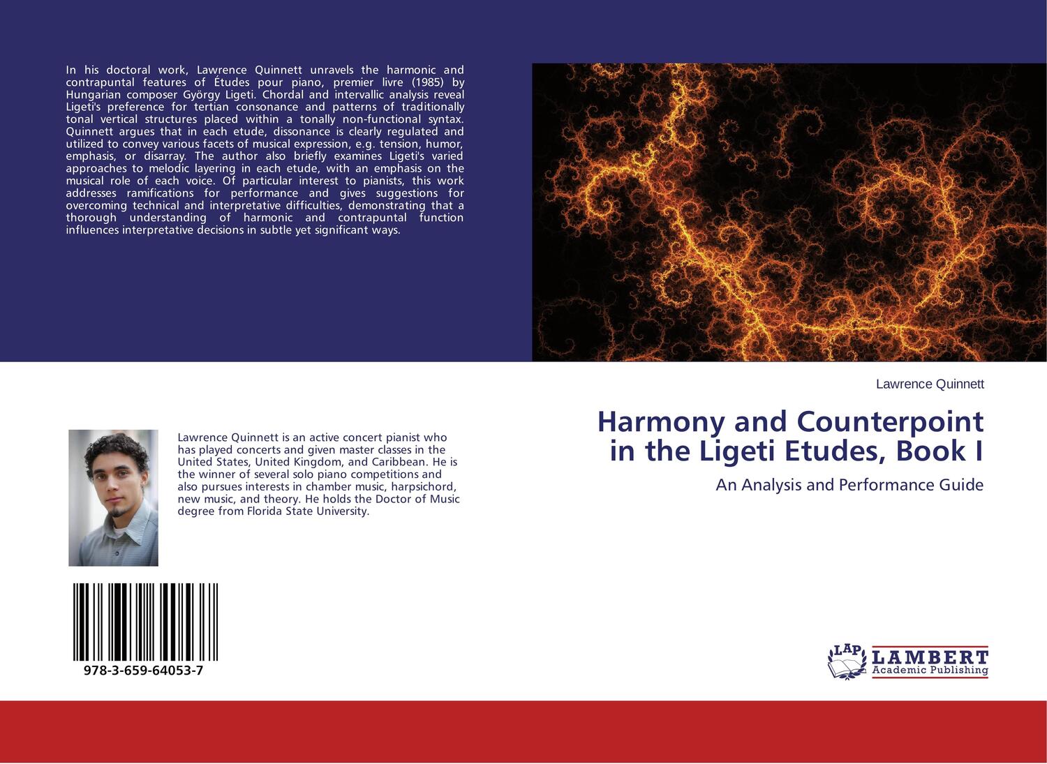 Cover: 9783659640537 | Harmony and Counterpoint in the Ligeti Etudes, Book I | Quinnett
