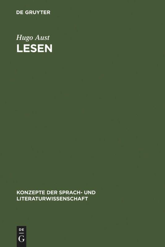 Cover: 9783484220317 | Lesen | Überlegungen zum sprachlichen Verstehen | Hugo Aust | Buch