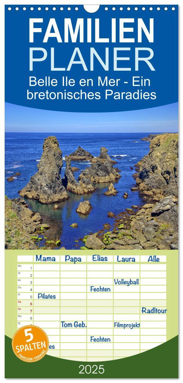 Cover: 9783457095683 | Familienplaner 2025 - Belle Ile en Mer - Ein bretonisches Paradies...