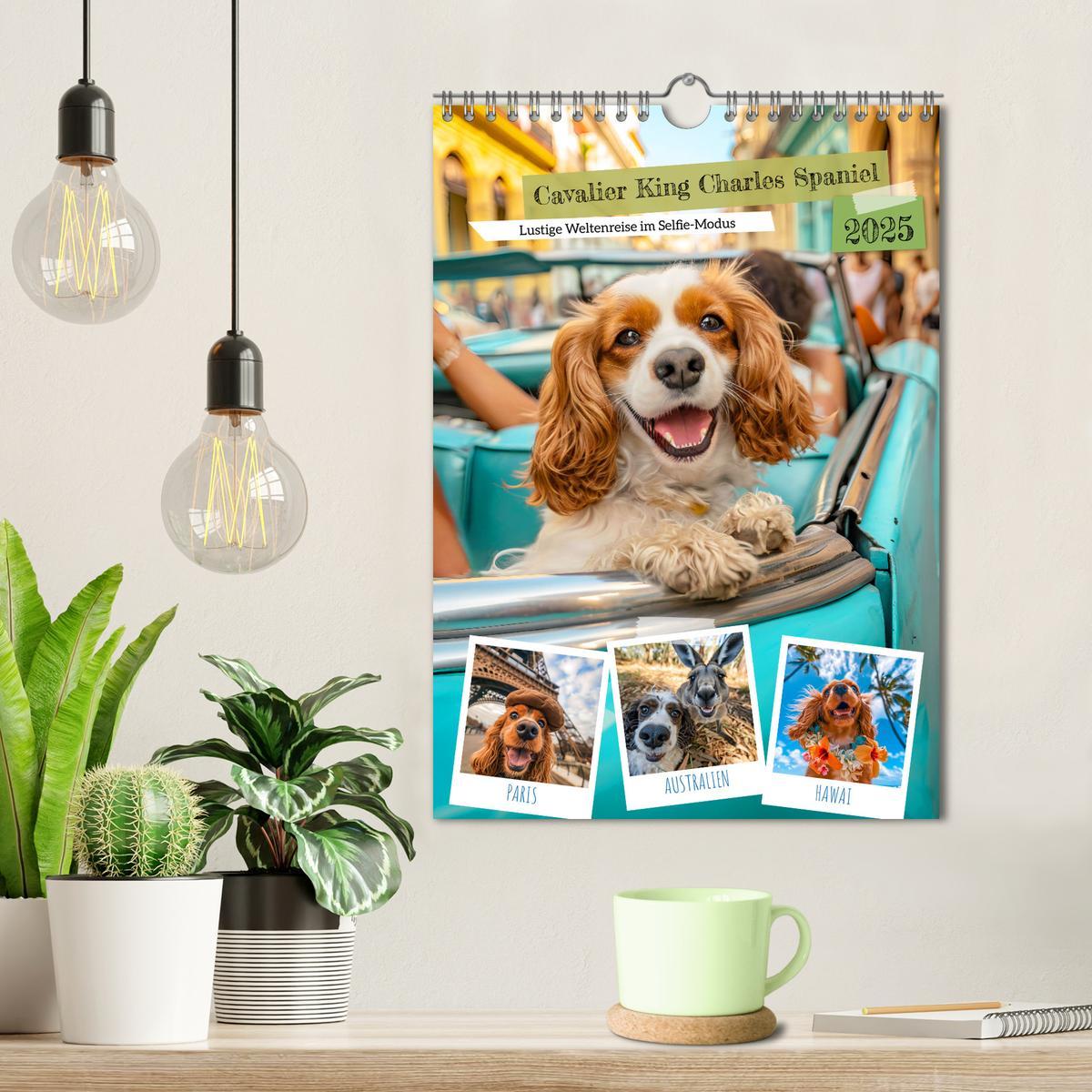 Bild: 9783383763441 | Cavalier King Charles Spaniel - Lustige Weltenreise im Selfie-Modus...