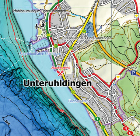 Bild: 9783960990307 | NaturNavi Wanderkarte mit Radwegen Bodensee Mitte | (Land-)Karte