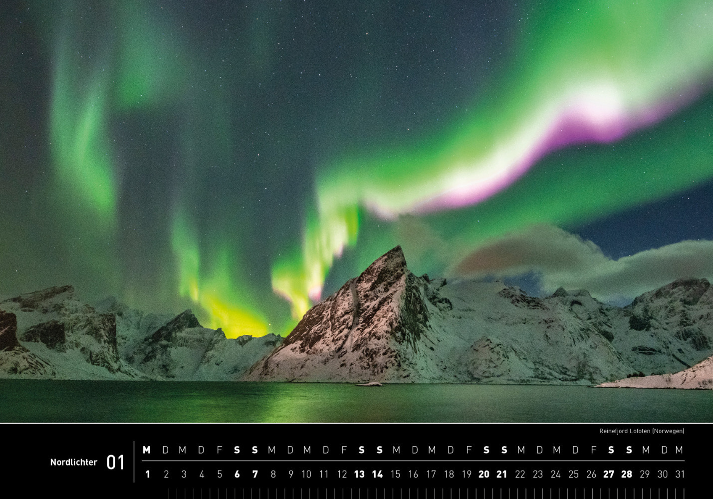 Bild: 9783968553641 | 360° Nordlichter Premiumkalender 2024 | Robert Haasmann | Kalender