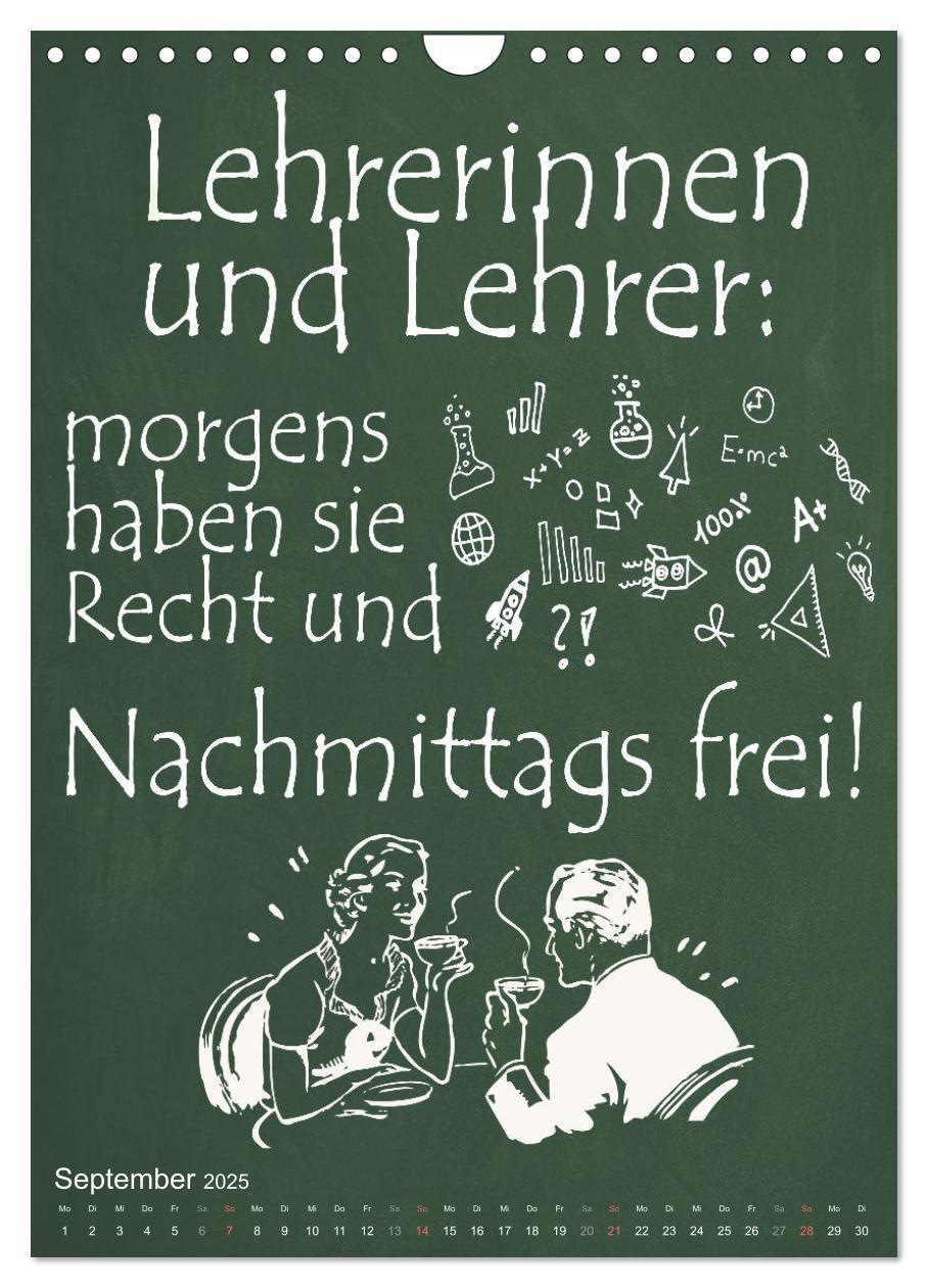 Bild: 9783435903252 | Coole Lehrersprüche (Wandkalender 2025 DIN A4 hoch), CALVENDO...