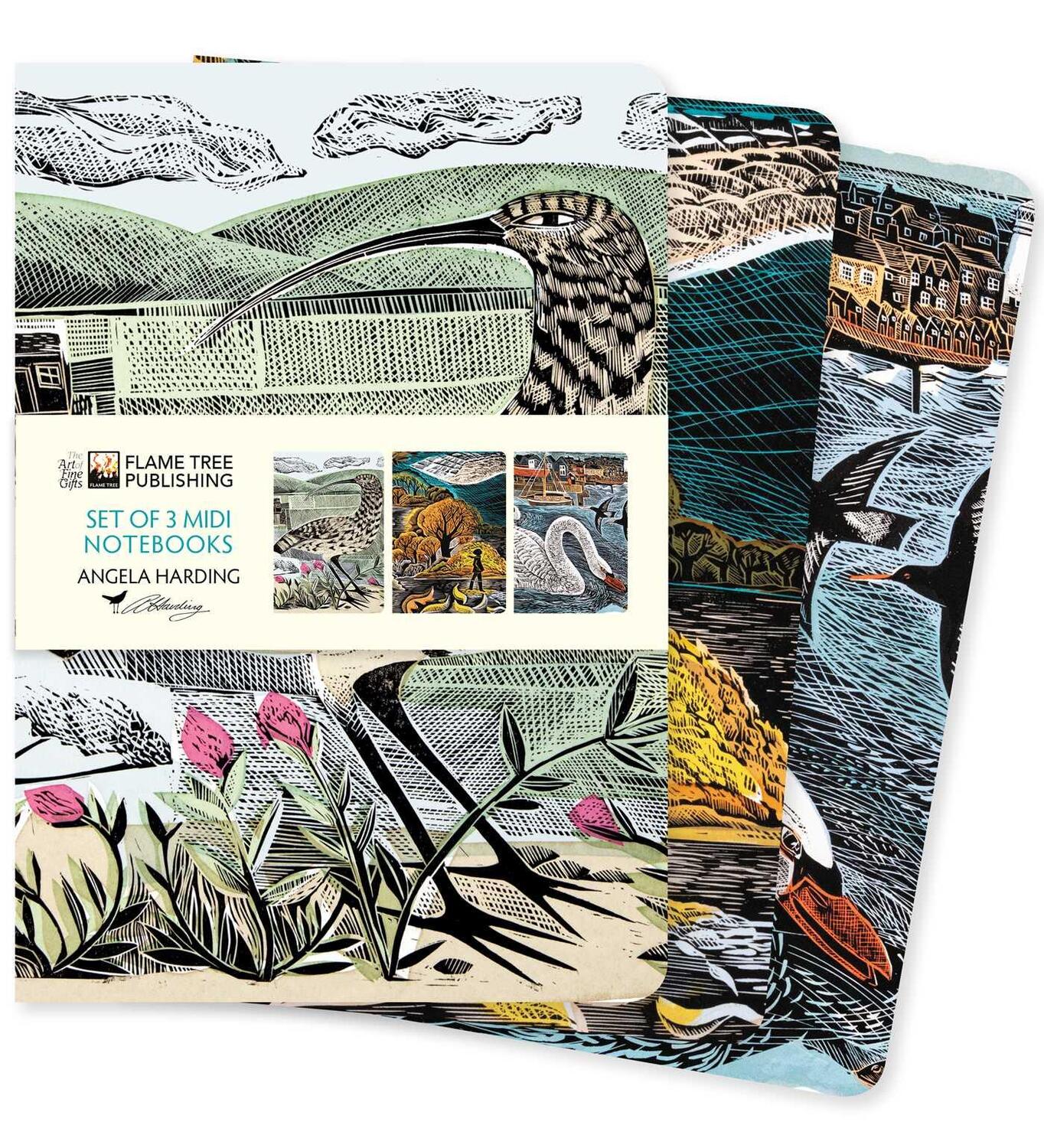 Cover: 9781804172193 | Angela Harding: Wildlife Set of 3 MIDI Notebooks | Buch | 192 S.