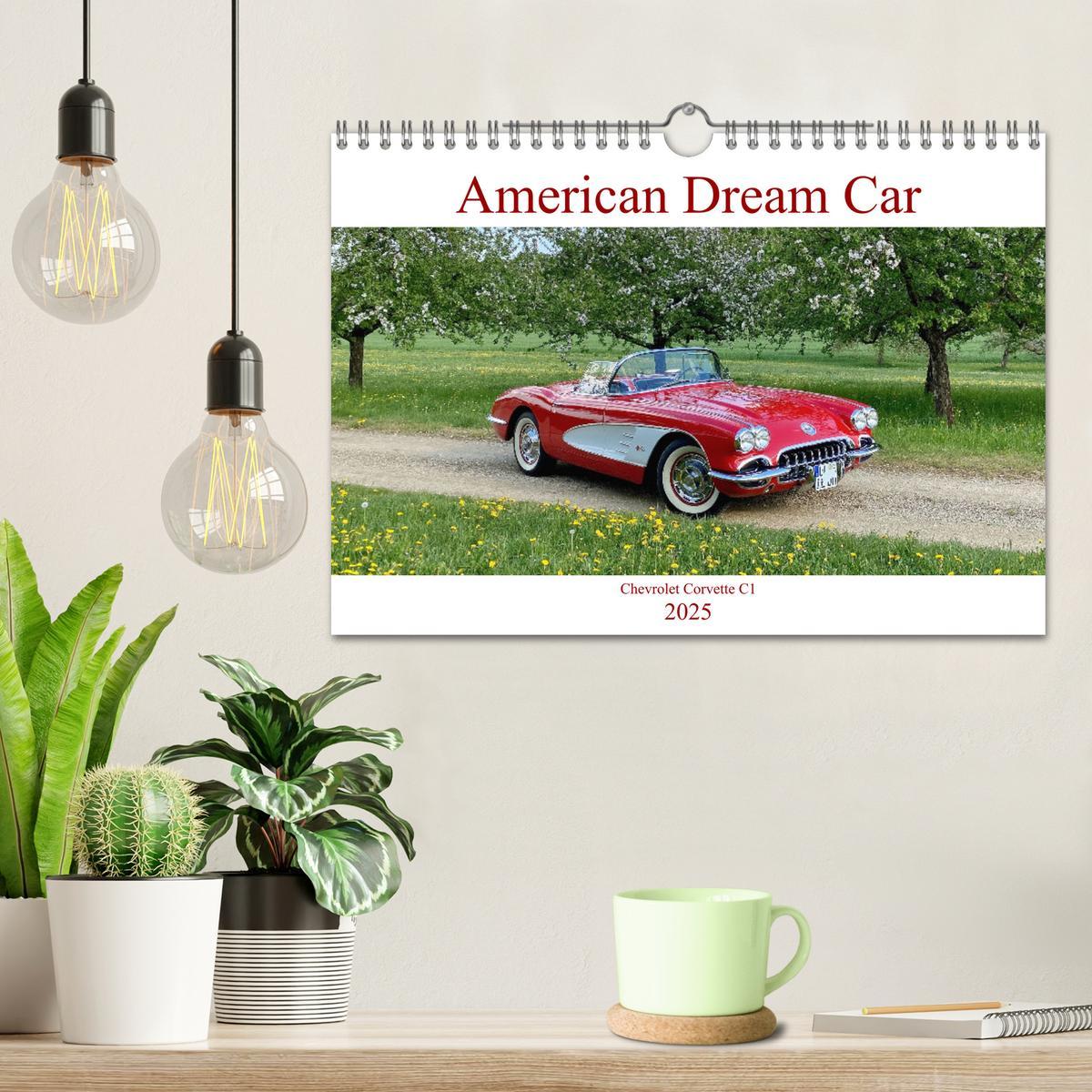 Bild: 9783383998829 | American Deam Car Corvette C1 (Wandkalender 2025 DIN A4 quer),...