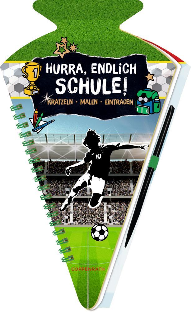 Cover: 4050003718149 | Schultüten-Kratzelbuch - Fußball - Hurra, endlich Schule! | Buch