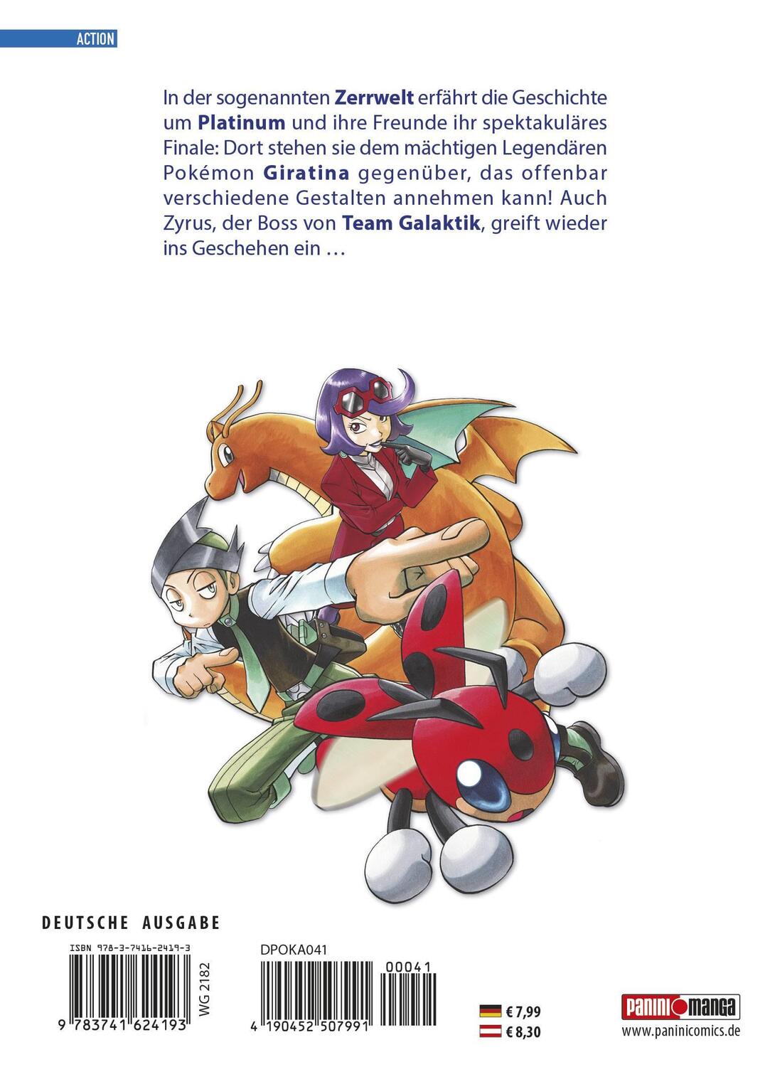 Rückseite: 9783741624193 | Pokémon - Die ersten Abenteuer 41 | Bd. 41: Platinum | Kusaka (u. a.)