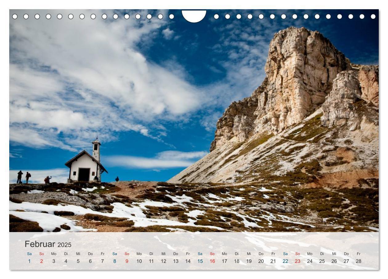 Bild: 9783383786525 | Dolomiten - Rundreise um Drei Zinnen (Wandkalender 2025 DIN A4...