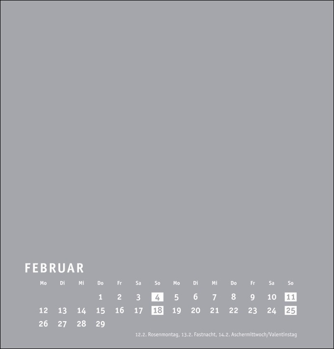 Bild: 9783756400294 | Bastelkalender 2024 Premium silbergrau mittel. Blanko-Kalender zum...