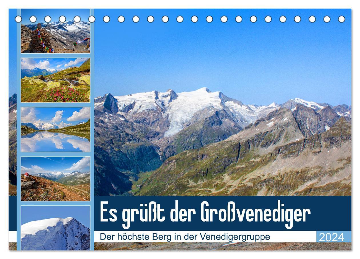 Cover: 9783675808850 | Es grüßt der Großvenediger (Tischkalender 2024 DIN A5 quer),...