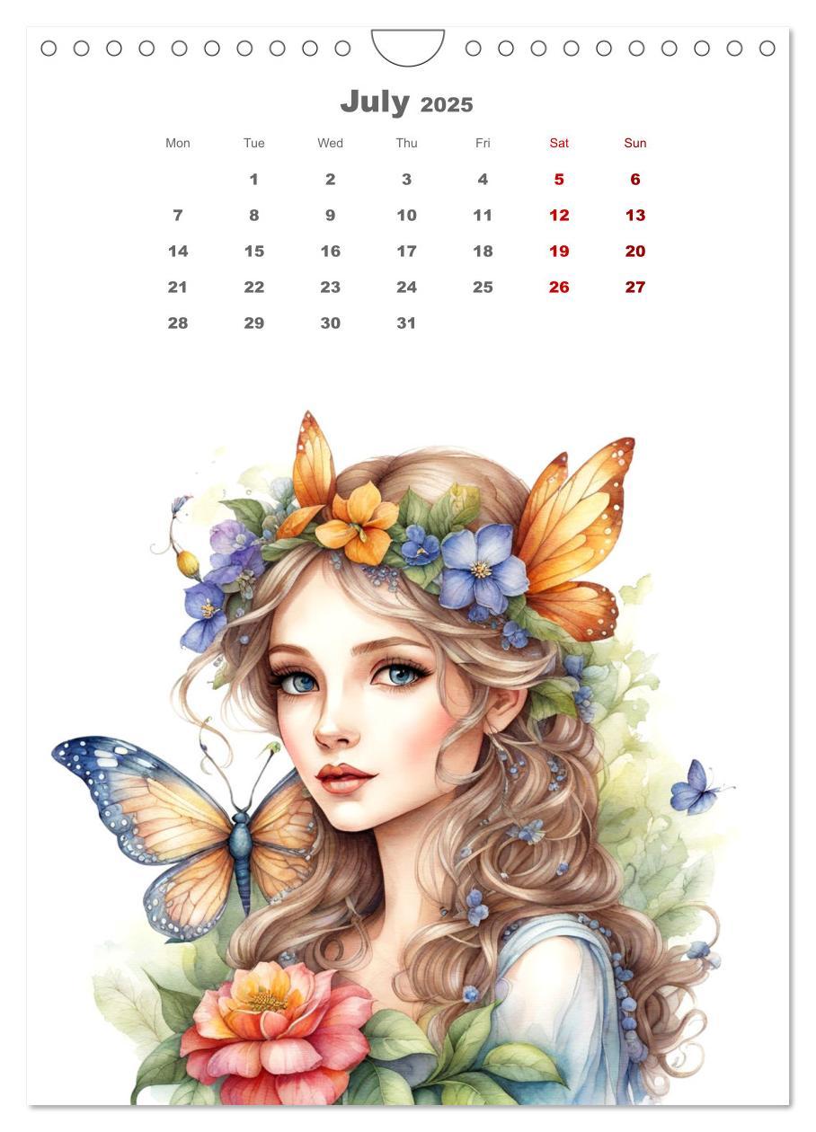 Bild: 9781325924967 | The fairies (Wall Calendar 2025 DIN A4 portrait), CALVENDO 12 Month...