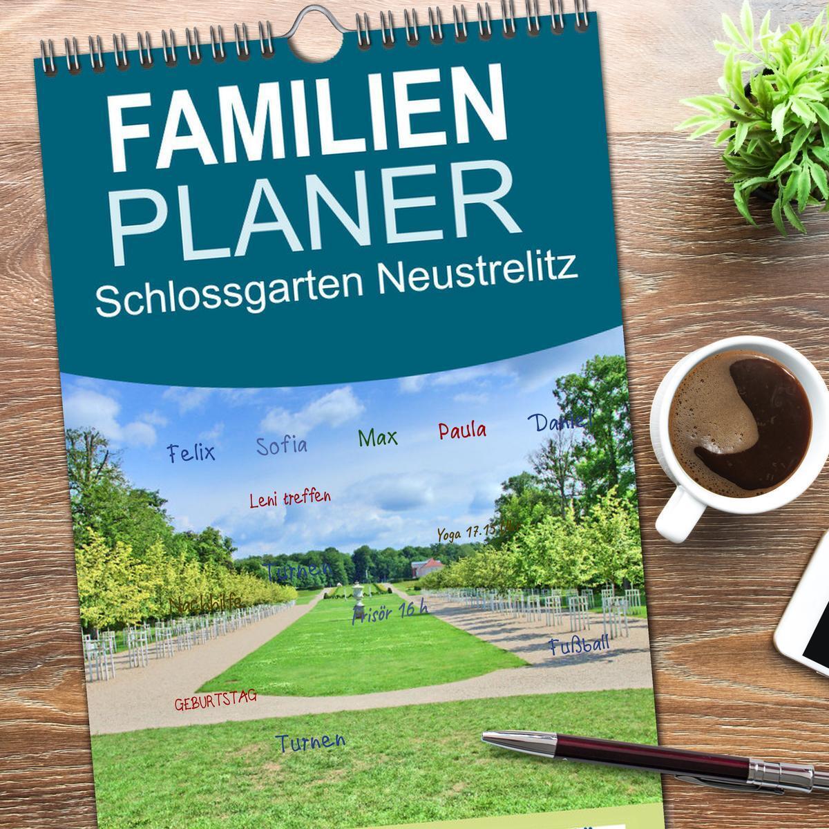 Bild: 9783457100608 | Familienplaner 2025 - Schlossgarten Neustrelitz mit 5 Spalten...