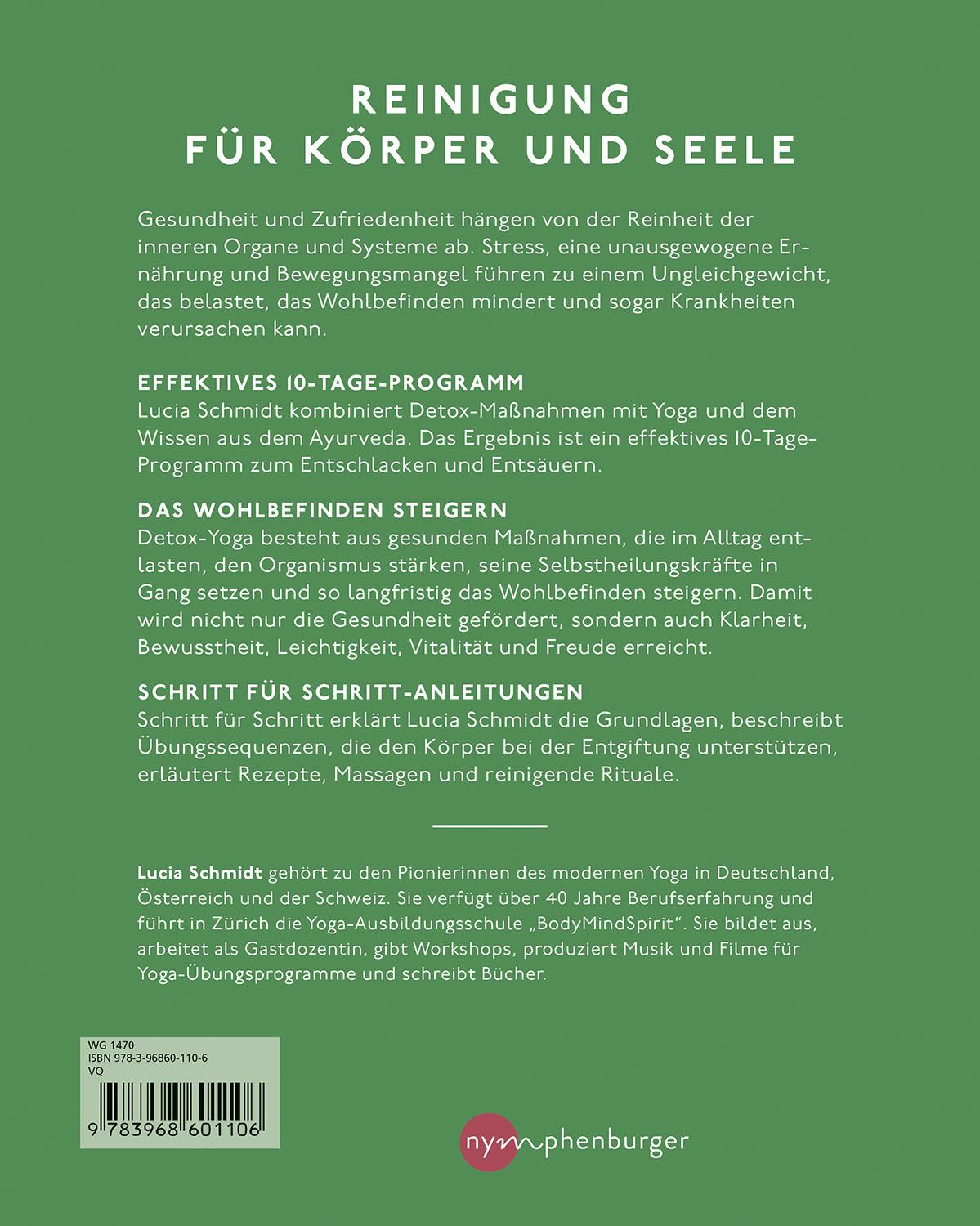 Rückseite: 9783968601106 | Detox Yoga | Das 10-Tage-Programm zur sanften Entgiftung | Schmidt