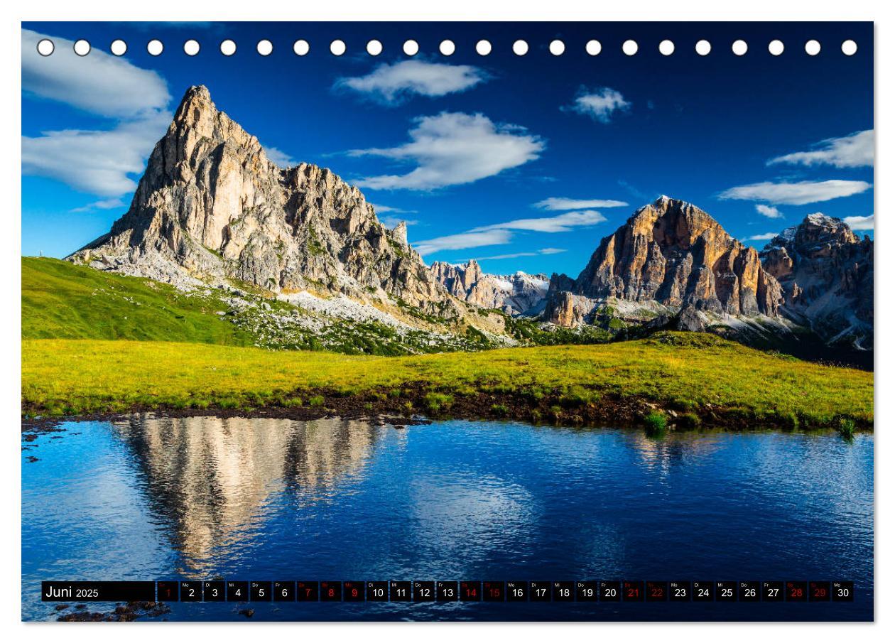 Bild: 9783435292035 | Bergseen in den Dolomiten (Tischkalender 2025 DIN A5 quer),...