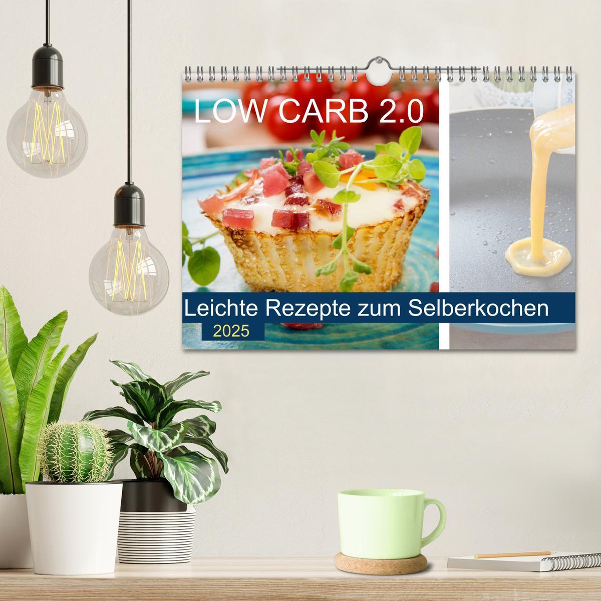 Bild: 9783435360284 | Low Carb 2.0 - Leichte Rezepte zum Selberkochen (Wandkalender 2025...